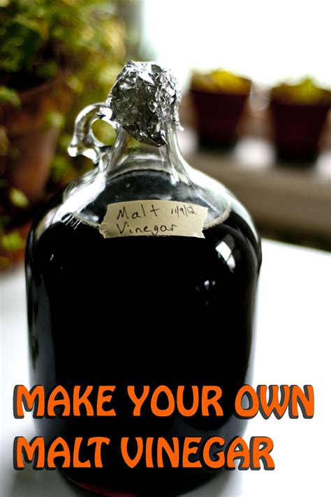 how to make malt vinegar from white vinegar